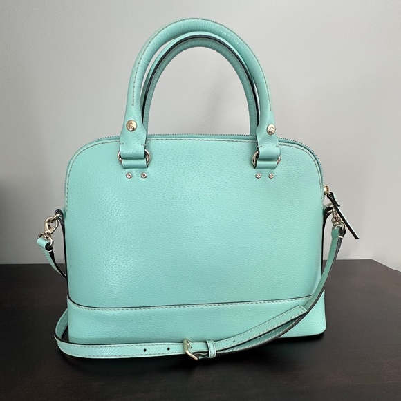 Kate Spade Wellesley Rachelle Satchel Crossbody Mint Green - Picture 3 of 9